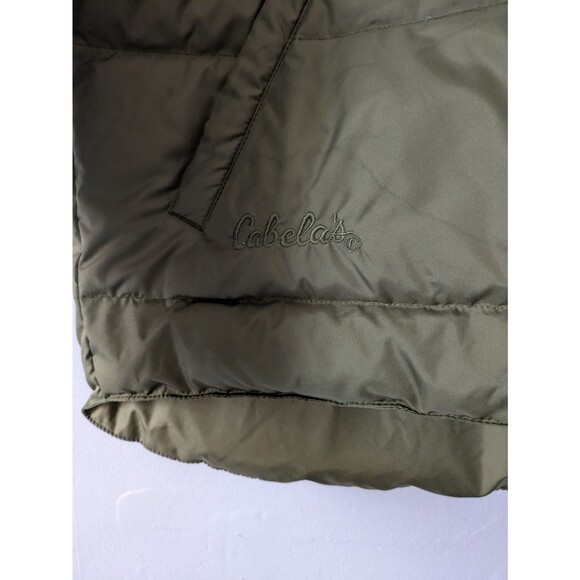 Cabelas Premier Northern Hunting Goose Down Puffer Jacket Mens M Army Green - Picture 10 of 12